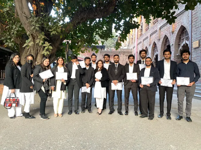 ICLS students with their certificates